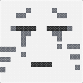 Ghast face - ghast face,minecraft,video game,panel,white,gray