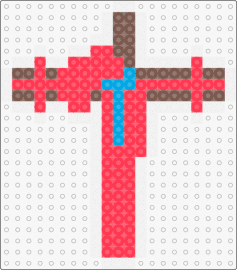 ALLAN - allan,smiling friends,character,cross,crucifix,animation,tv show,red