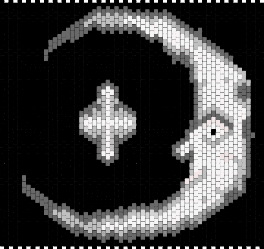 Moon an star - black,gray,beige