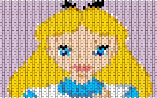 Alice tote bag panel 2 - alice in wonderland,portrait,pink,yellow,beige