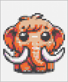 baby wooli - wooli,mammoth,cute,chibi,dj,music,edm,tan,orange