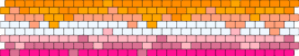 Melting Lesbian Flag - lesbian,melting,pride,drippy,cuff,orange,pink