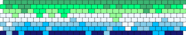 Melting MLM Flag - mlm,melting,pride,drippy,cuff,green,white,blue