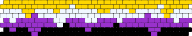 Melting NB flag - nonbinary,pride,melting,cuff,yellow,purple