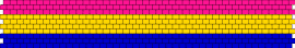 Big pansexual cuff(I LOVE YOU GAYS FRFR) - pansexual,pride,horizontal,stripes,community,cuff,pink,yellow,blue