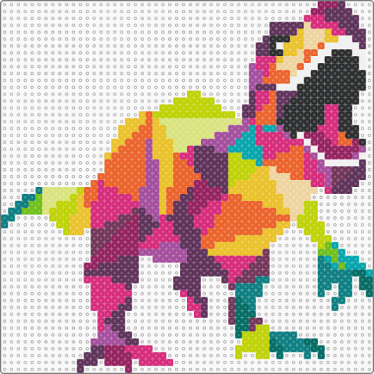 Rainbow T. rex - trex,dinosaur,geometric,animal,cartoon,pink