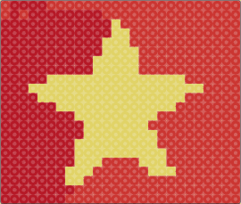 Jack's Ornament - star,simple,yellow,red