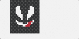 venom pixel art - venom,panel,character,marvel,spooky,face,black