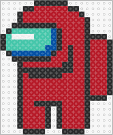 AMONG US - among us,space suit,character,video game,red,teal