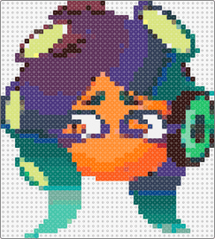 marina - marina,splatoon,character,video game,gradient,green,purple,orange