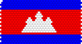 cambodia simplified - cambodia,flag,country,blue,red,white