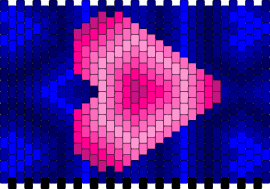 heart - hearts,cards,suit,glow,gaming,cuff,pink,blue