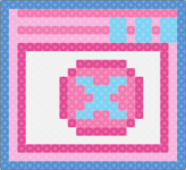 Error charm (pink) - error,internet,window,browser,computer,x,pink,light blue