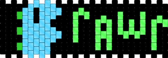 dinosaur RAWR peyote cuff - black,green,light blue,dinosaur,peyote stitch,kandi,rawr,roar