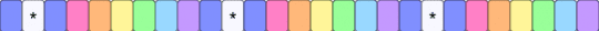 Rainbow pastel space with white stars single - blue,pink,star,single,pastel,rainbow,space,cute,galaxy,colorful