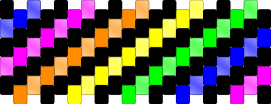 This coolio cuff [remade] - black,pink,yellow,colorful