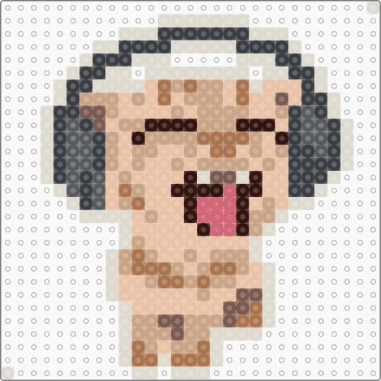 Screaming cat with headphones - beige