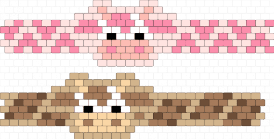 Strawberry and choclate milk cow duo cuffs - animal, beige, brown, candy, cute, food, fruit, pink, sweet