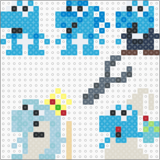 Shmaloogles from smiling friends - light blue,beige