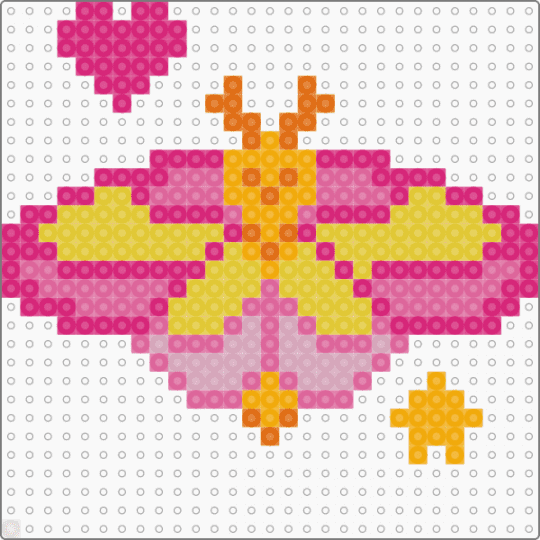 Rosy maple moth - pink,bug,butterfly,cute,animal,nature,yellow