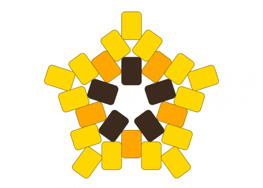 Sunflower star - brown, flower, nature, yellow