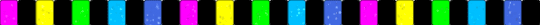 Neon pink rainbow and black single - black,light blue,blue,colorful