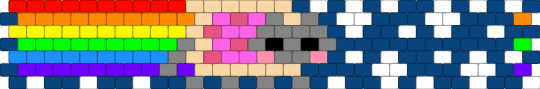 nyan cat cuff - animal, beige, blue, colorful, cute, food, gray, rainbow, scene, space, sparkle