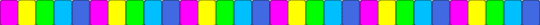 Neon pink rainbow single - yellow,light blue,colorful,rainbow,neon,bright
