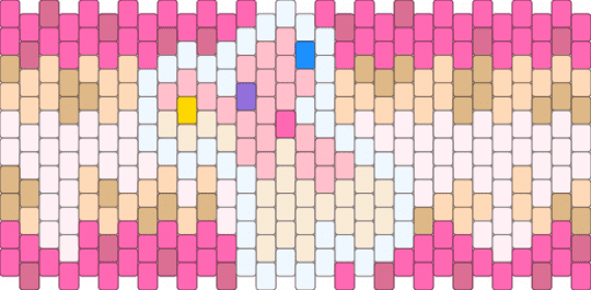 Sugarpupgender xenogender flag cuff requested by @ marsbarbunny - pink,beige