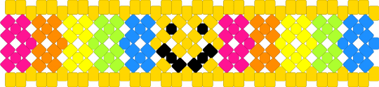 Monstrous smile - yellow,rainbow,colorful,kidcore,dreamcore,weirdcore,smile,x base,decora