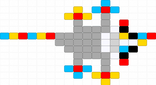 Clown opossum [read description] - beige,clowncore,animal,opossum,kidcore,cute,ladder,primary color,party
