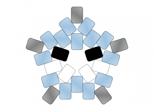 bubble star tadc - brown, light blue