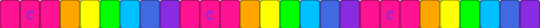 Smiley face rainbow single - pink