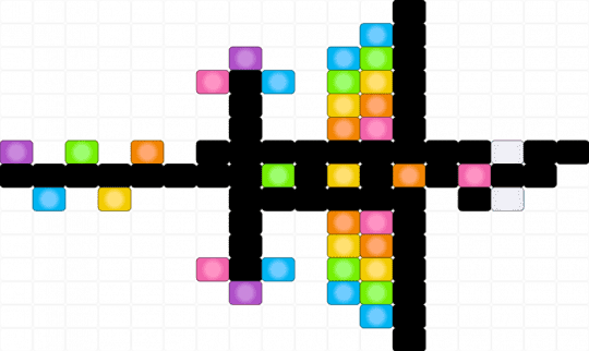 [read description] black dragon with rainbow glowing accents - black,pink,light blue