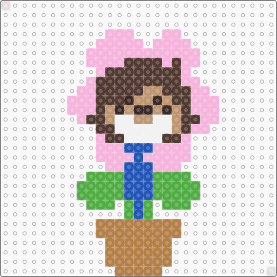 Zubin flower from tally hall - pink,brown,tan