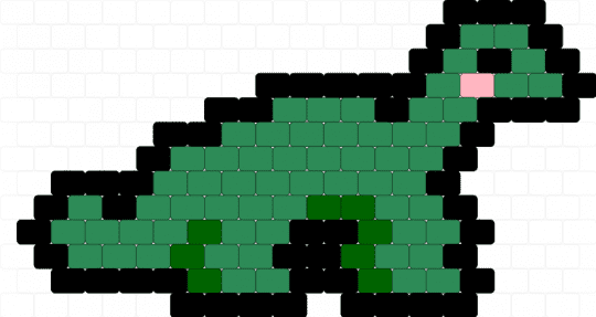 Dino charm wip - green