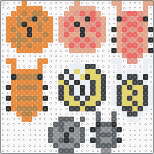 Isopods 5 - beige,orange,gray