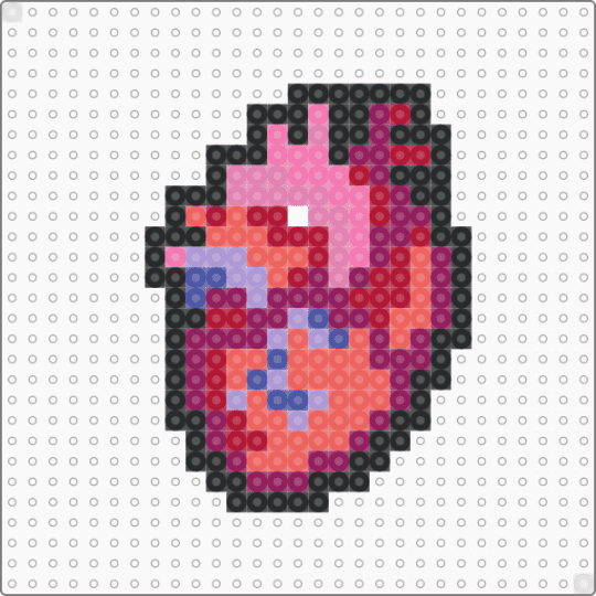 Anatomical heart - pink,red