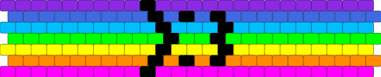 >:3 - orange,green,purple,colorful,neon,rainbow,cuff,cute
