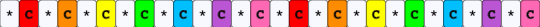 Rainbow smiley face and white star single - white,pink