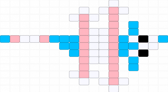Trans colored opossum [read description] - light blue,pink,trans,pride,opossum,animal,cute,ladder,queer,flag