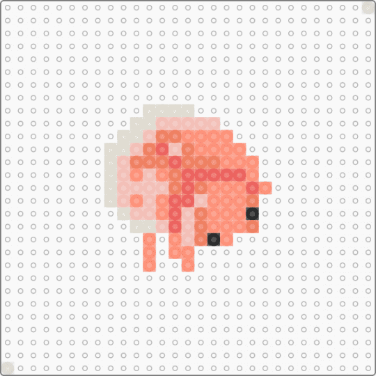 Peach novius ladybug - beige,orange