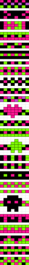 Scene rings - green,pink,scene,ring,ladder,decora,black,checker