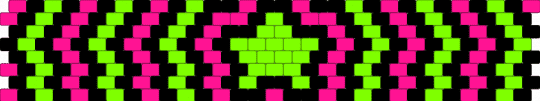 Scene star outline thing - green,pink,star,scene,cuff,black,decora,neon