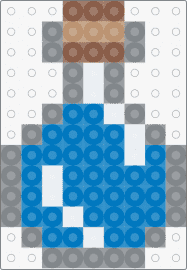 Potion Bottle - potion,minecraft,bottle,jar,cork,light blue,blue,gray,tan