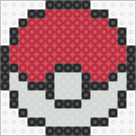 Pokeball Final - pokeball,pokemon,gaming,red,gray