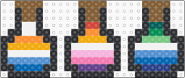Pride potions pt 3 - black,tan,orange,blue,colorful