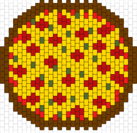 Pizza - pizza,pepperoni,tomato,food,cheese,yellow,red,brown