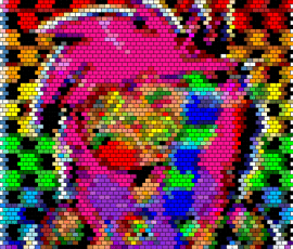 SCENE! - scene,colorful,emo,bright,neon,colorful,hair,checkered,pink,orange,green