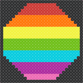 Rainbow planet - planet,space,rainbow,colorful,pink,green,black